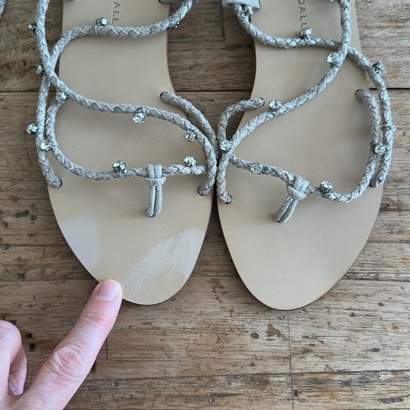 Loeffler Randall Rhinestone Gladiator Sandals | Size 7.5 | Trending Wrap Sandals - Picture 8 of 13